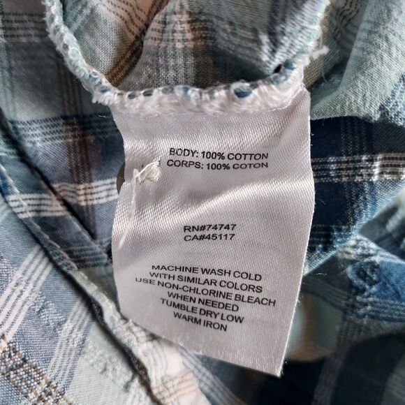 ed Head Brand Co Shirt XL — Short‑Sleeve Cotton Plaid Outdoor Button‑Up - Picture 9 of 13